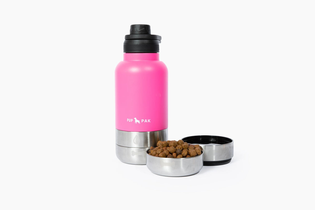 Pup Pak Dog Water Bottle with Detachable Bowls From Pup Pak