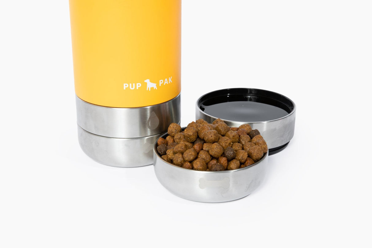 Pup Pak Dog Water Bottle with Detachable Bowls From Pup Pak