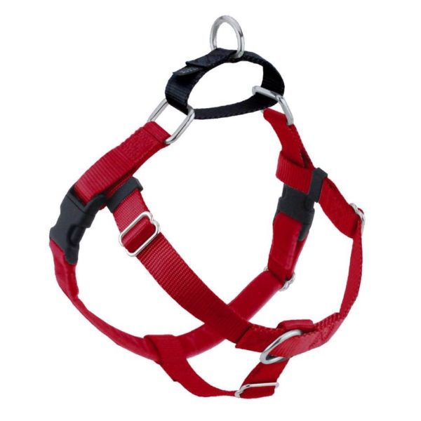 Red Freedom No-Pull Dog Harness from 2 Hounds Design