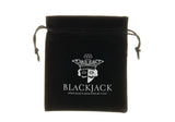 Men's Black & Silver Stainless Steel Diamond Cut Link Bracelet With Screw Accents From Blackjack Jewelry