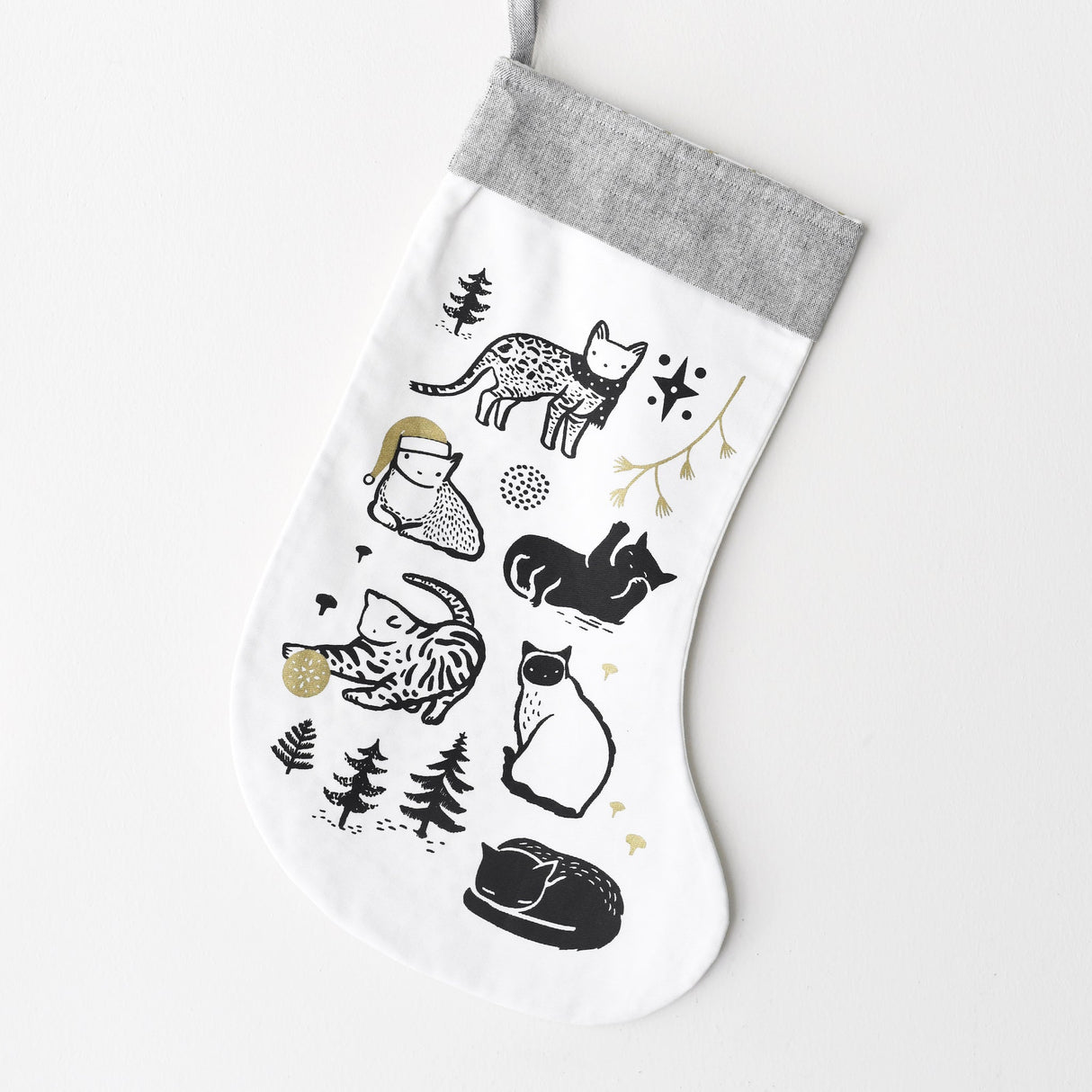 Festive Cats Stocking From Wee Gallery