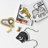 Lacing Cards - Jungle Animals From Wee Gallery