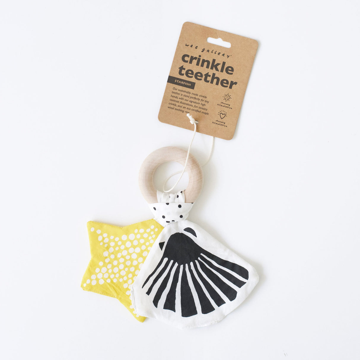 Crinkle Teether - Starfish From Wee Gallery