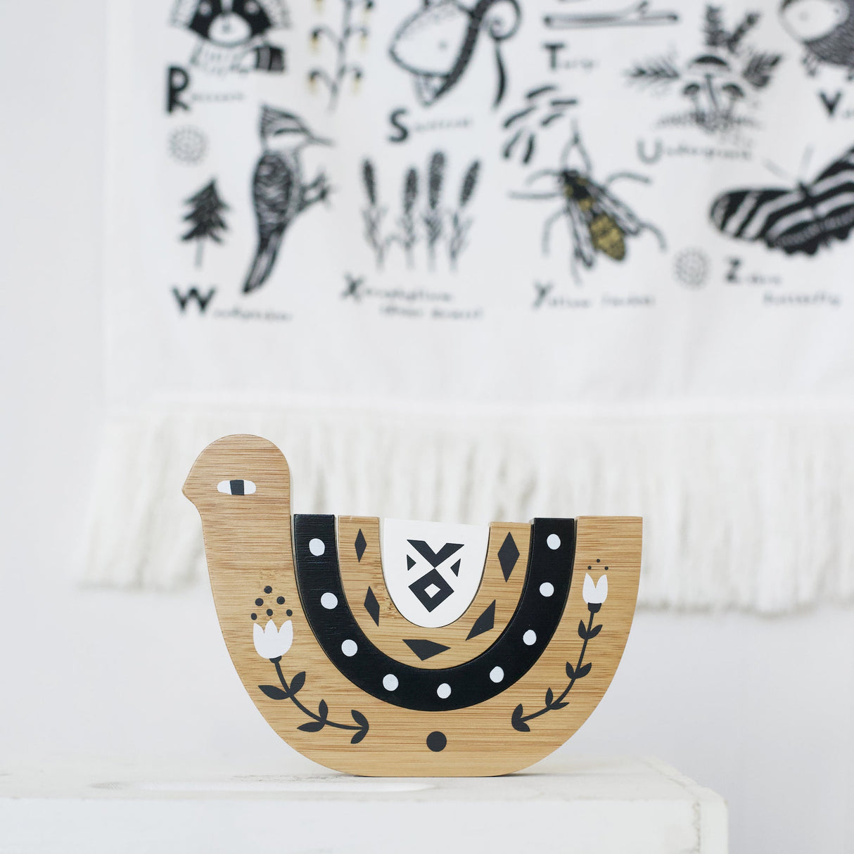 Bamboo Nesting Bird From Wee Gallery