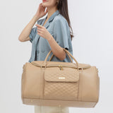 Monaco Travel Bag | Latte Brown From Luli Bebé