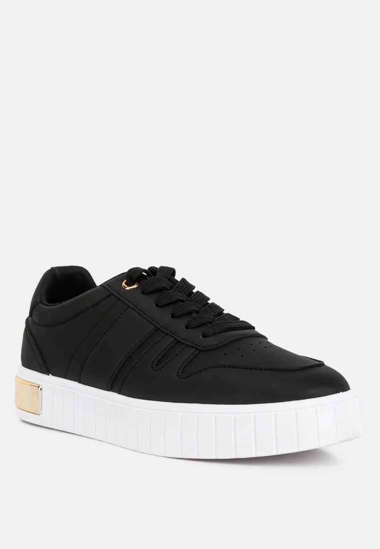 Welsh Panelling Detail Sneakers from London Rag International