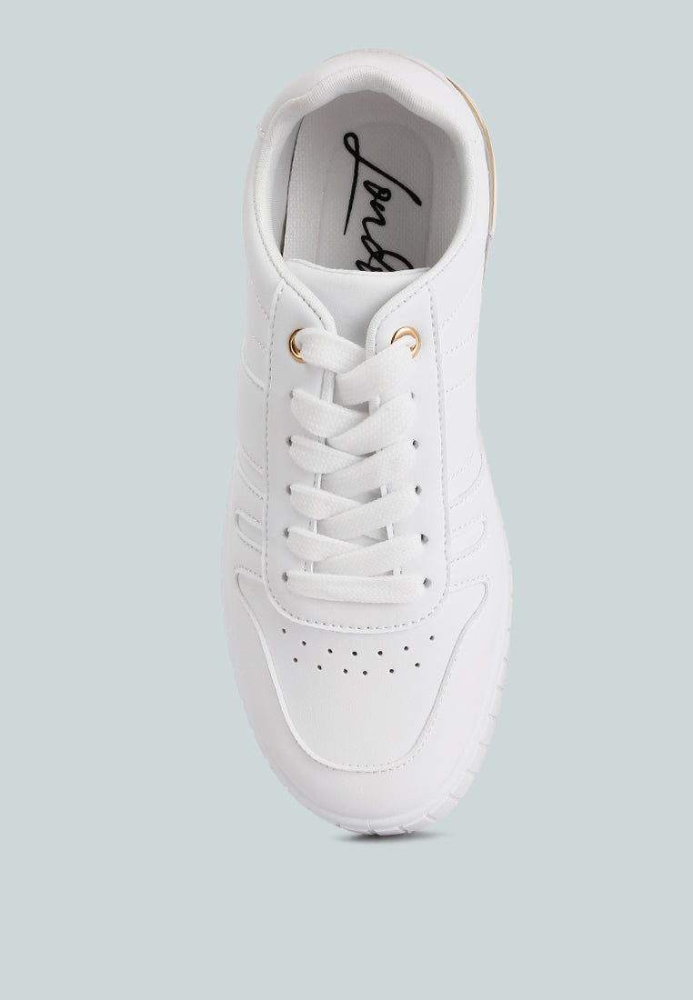 Welsh Panelling Detail Sneakers from London Rag International