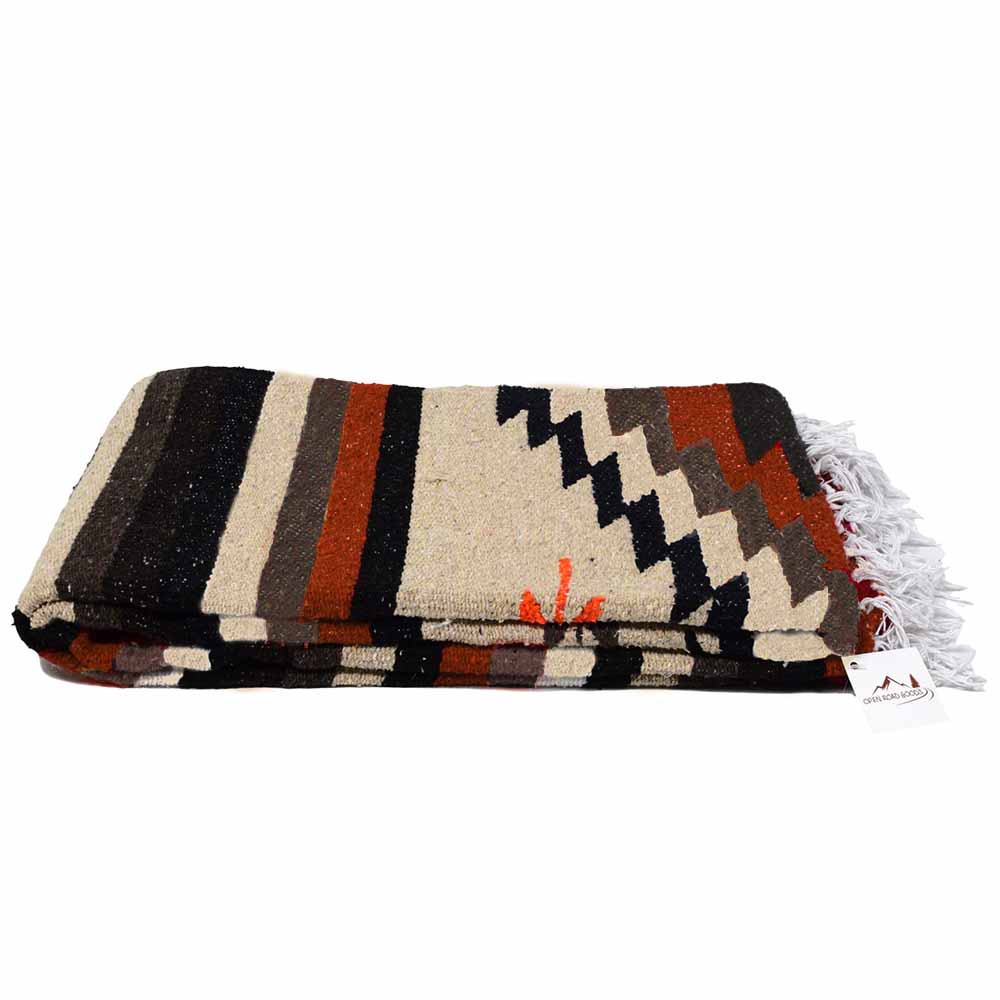 Tan Mexican Diamond Yoga Blanket from West Path