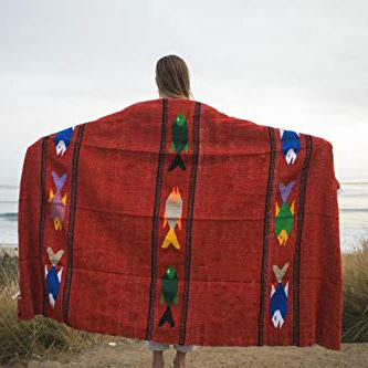 Red Earth Baja Fish Yoga Blanket from West Path