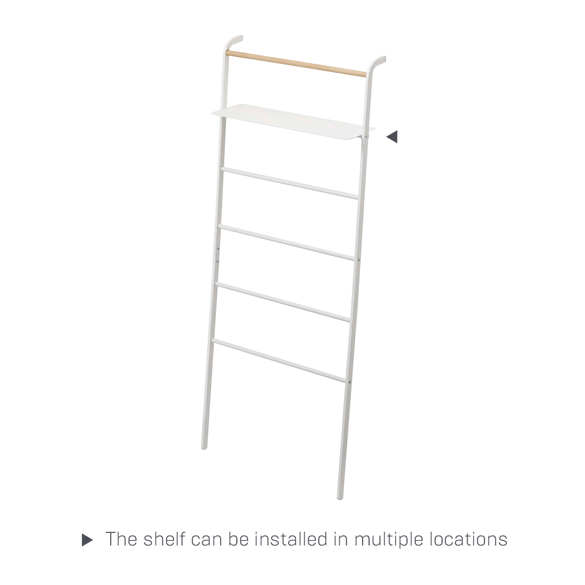 Leaning Storage Ladder - Two Styles - Steel from Yamazaki Home