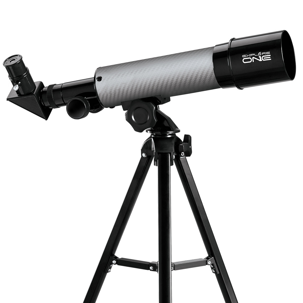 Explore One CF350 Silver Carbon Fiber Wrap 50mm AZ Mount Telescope from Explore Scientific