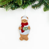 Whimsical Felt Bear Ornament from Upavim Crafts