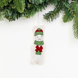 Whimsical Felt Bunny Ornament from Upavim Crafts