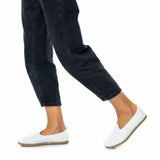 Men's White Slip On Shoes from Atlantis Handmade Shoes