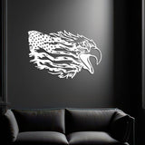 American Bald Eagle Wall Art with Distressed US Flag-Indepence Day Gift from VITAHOME DESIGN LLC