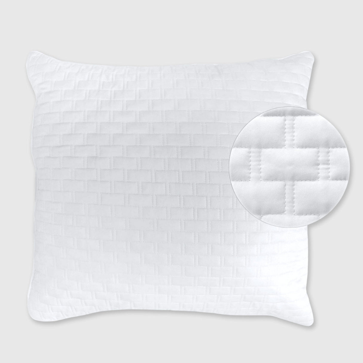 Bamboo Quilted Euro Sham 1 Piece - White from BedVoyage