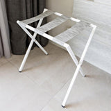 Cherokee-Foldable Metal Luggage Rack with Genuie Leather from VITAHOME DESIGN LLC