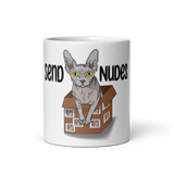 "SEND NUDES" SPHYNX COFFEE MUG from ReNewedPet