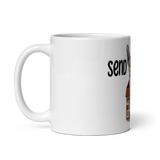 "SEND NUDES" SPHYNX COFFEE MUG from ReNewedPet
