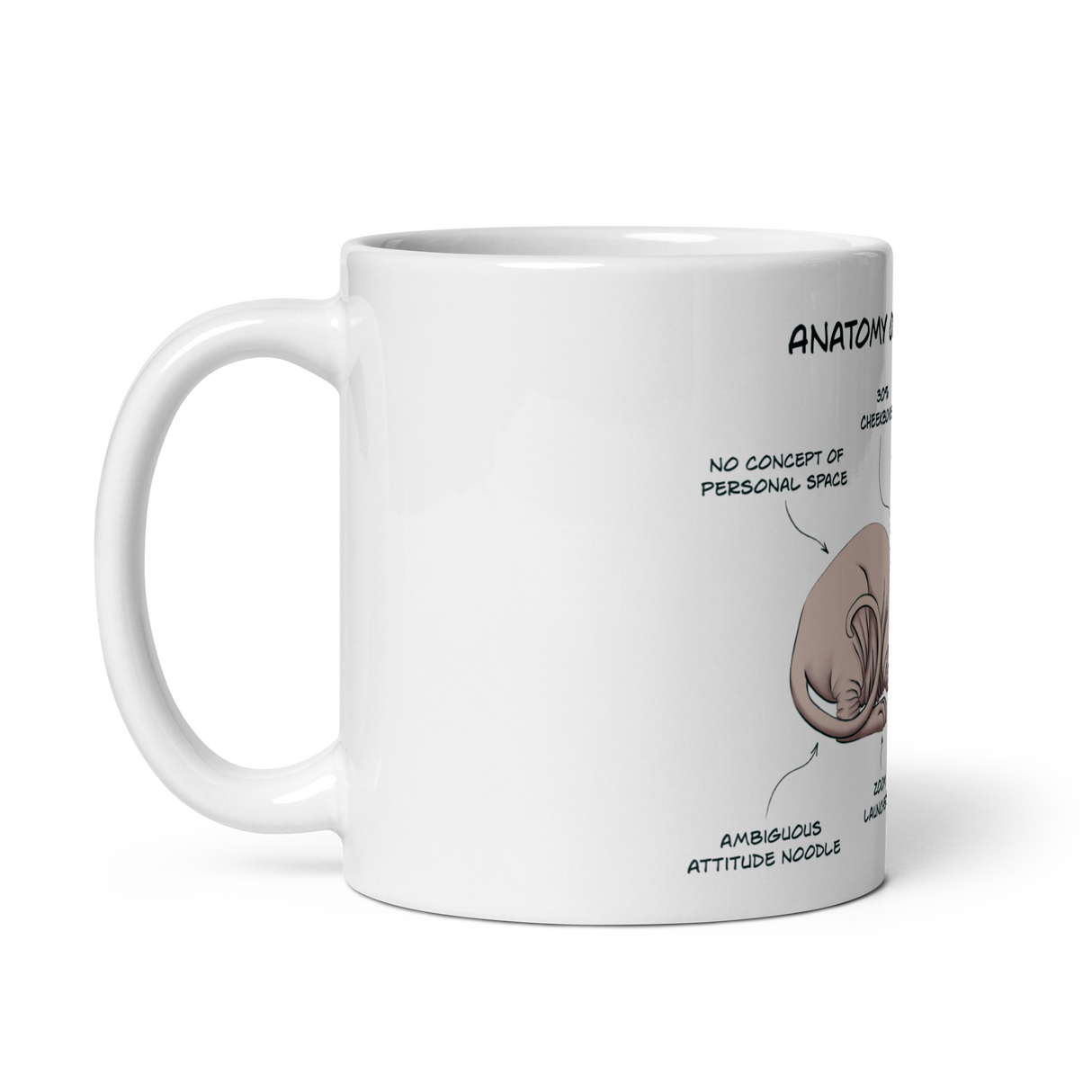 "ANATOMY OF A SPHYNX CAT" COFFEE MUG from ReNewedPet