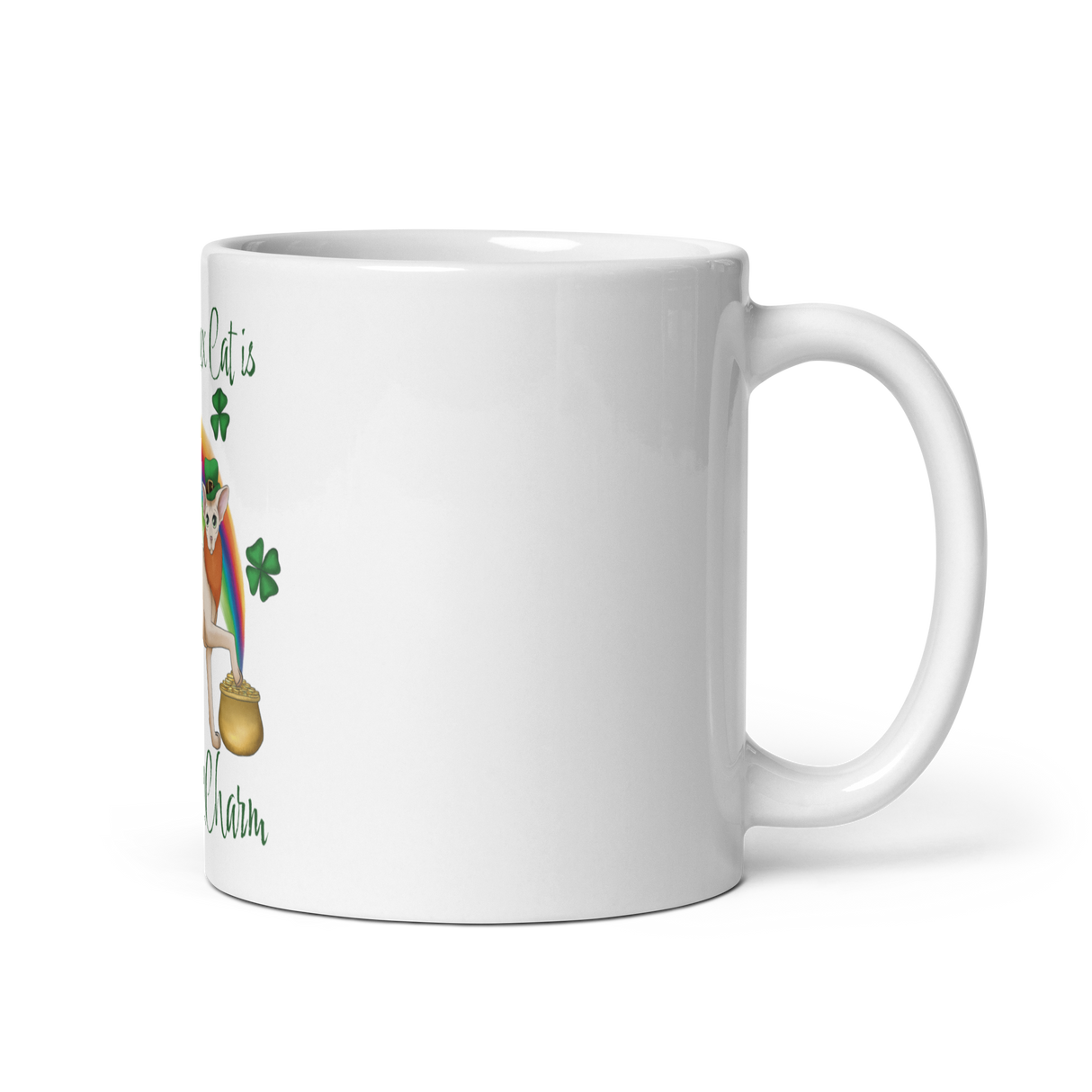 "MY SPHYNX IS MY LUCKY CHARM" COFFEE MUG from ReNewedPet