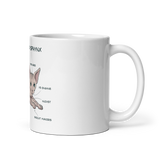 "ANATOMY OF A SPHYNX CAT" COFFEE MUG from ReNewedPet
