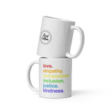 'Kindness Is' Pride Coffee Mug from Kind Cotton