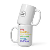 'Kindness Is' Pride Coffee Mug from Kind Cotton