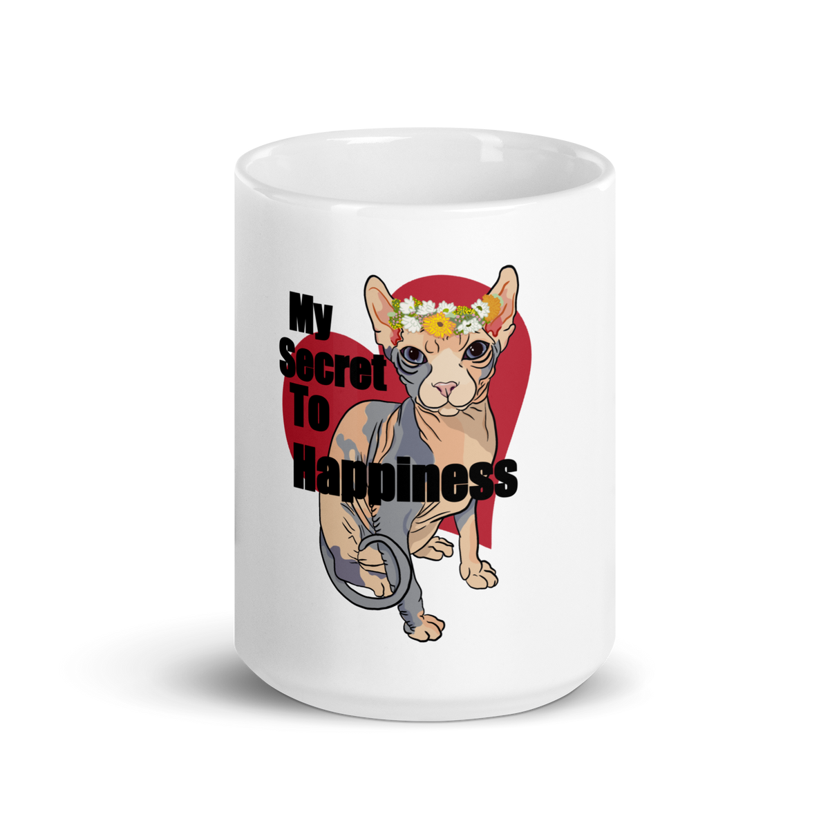"MY SECRET TO HAPPINESS" COFFEE MUG from ReNewedPet