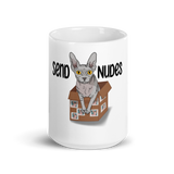 "SEND NUDES" SPHYNX COFFEE MUG from ReNewedPet