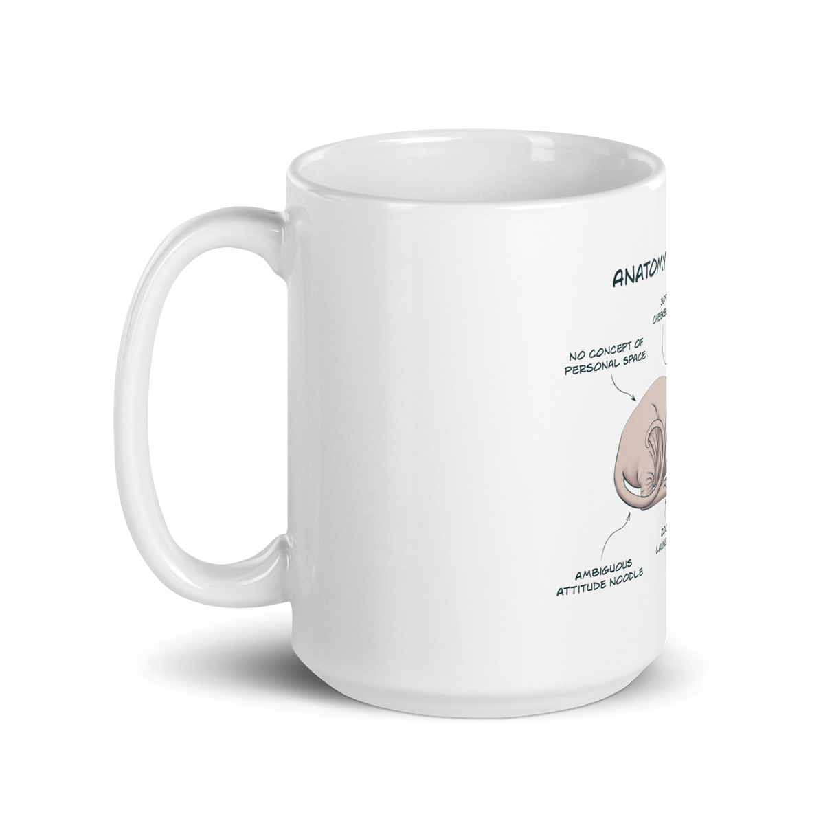 "ANATOMY OF A SPHYNX CAT" COFFEE MUG from ReNewedPet