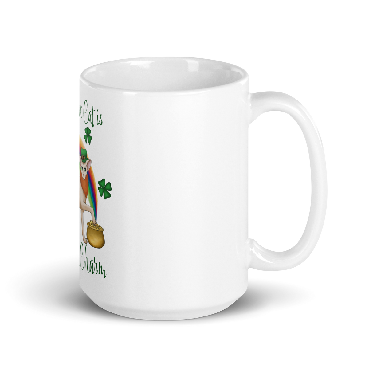 "MY SPHYNX IS MY LUCKY CHARM" COFFEE MUG from ReNewedPet