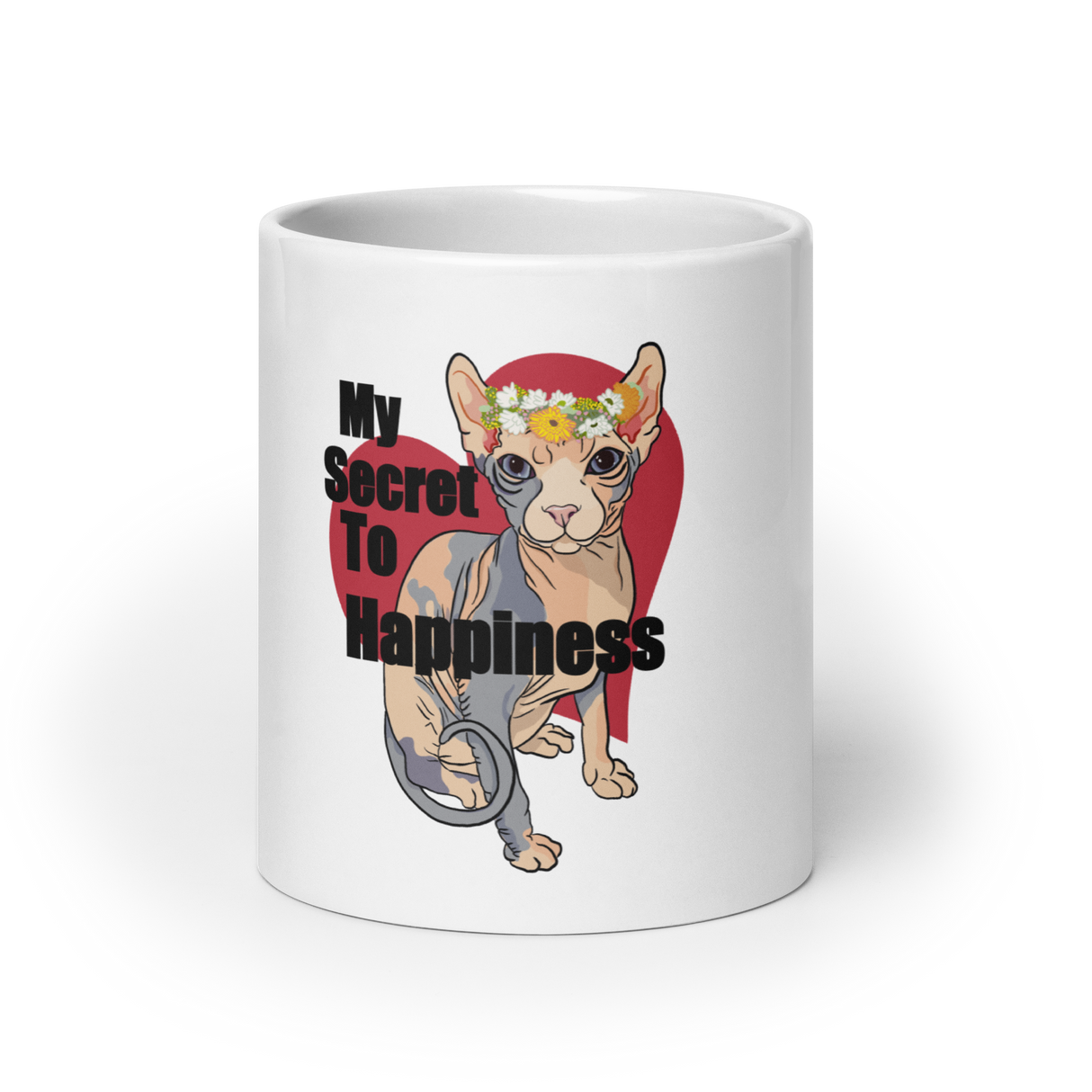 "MY SECRET TO HAPPINESS" COFFEE MUG from ReNewedPet