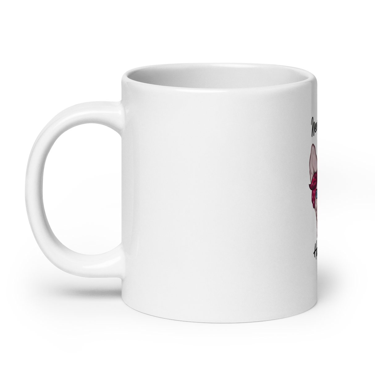 "NEVER A BAD HAIR DAY" SPHYNX COFFEE MUG from ReNewedPet