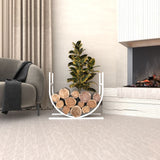 Oval Shaped Metal Log Holder from VITAHOME DESIGN LLC