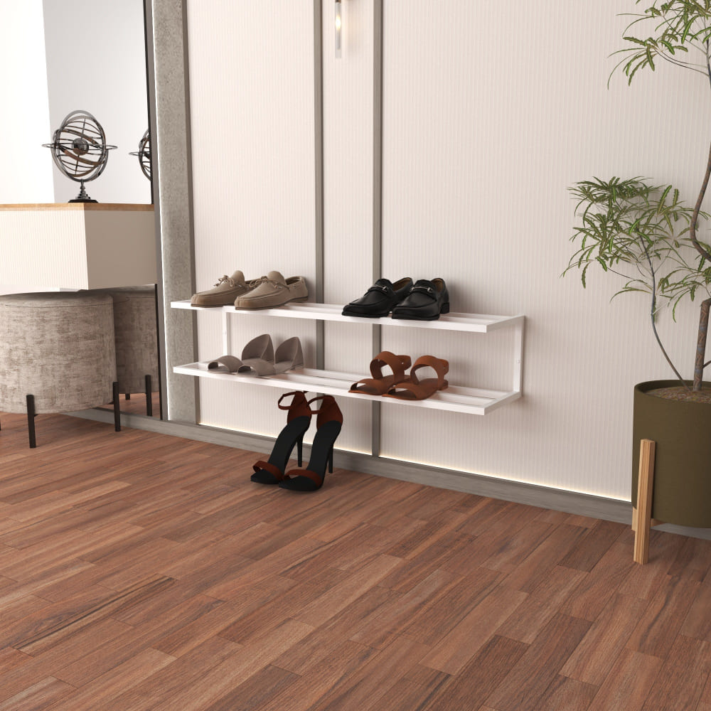 2 Tier Metal Shoe Storage from VITAHOME DESIGN LLC