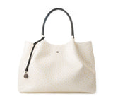 Naomi - White Vegan Leather Tote Bag from Gunas New York