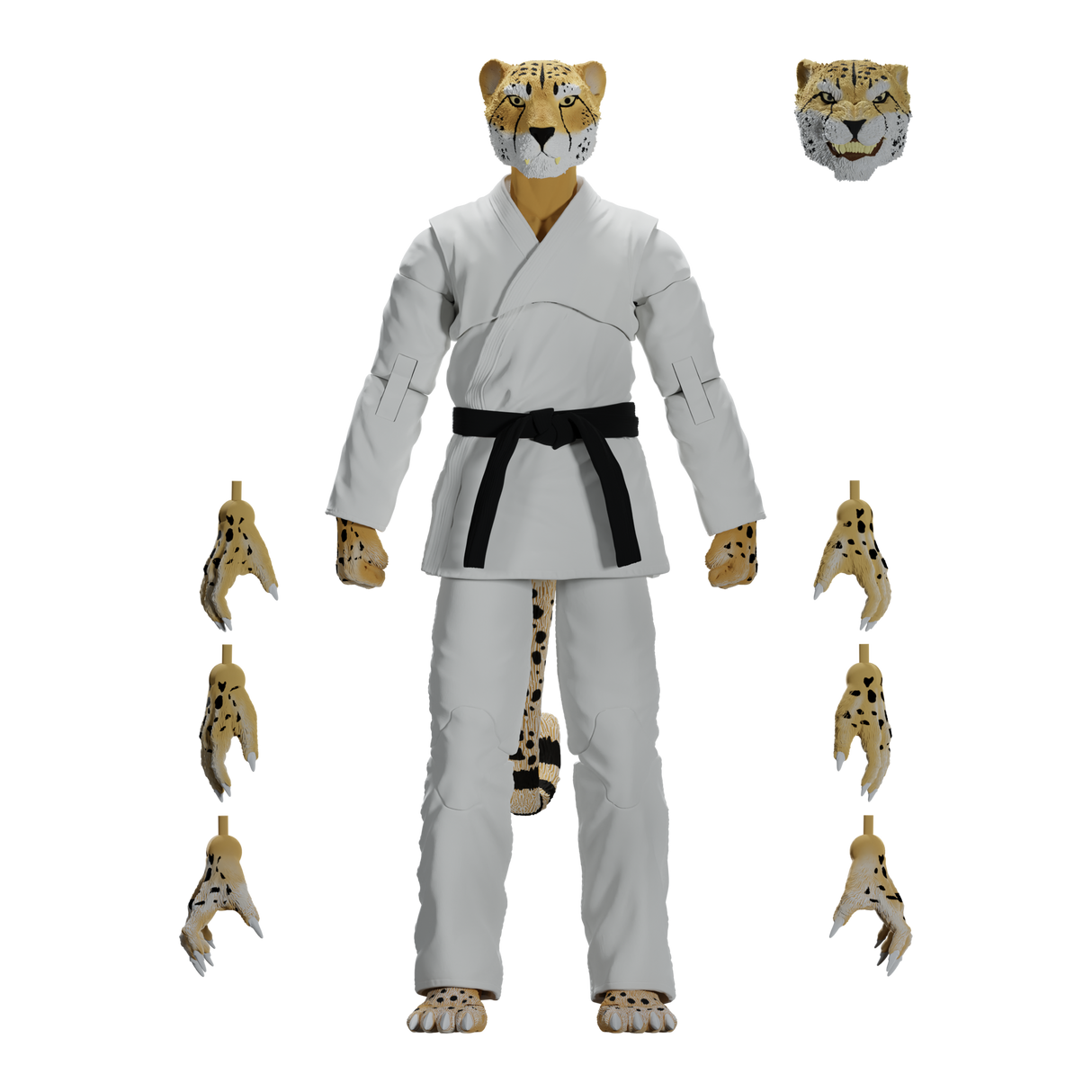 Zoo Jitsu Fighters Chico the Cheetah Action Figure from Icon Heroes