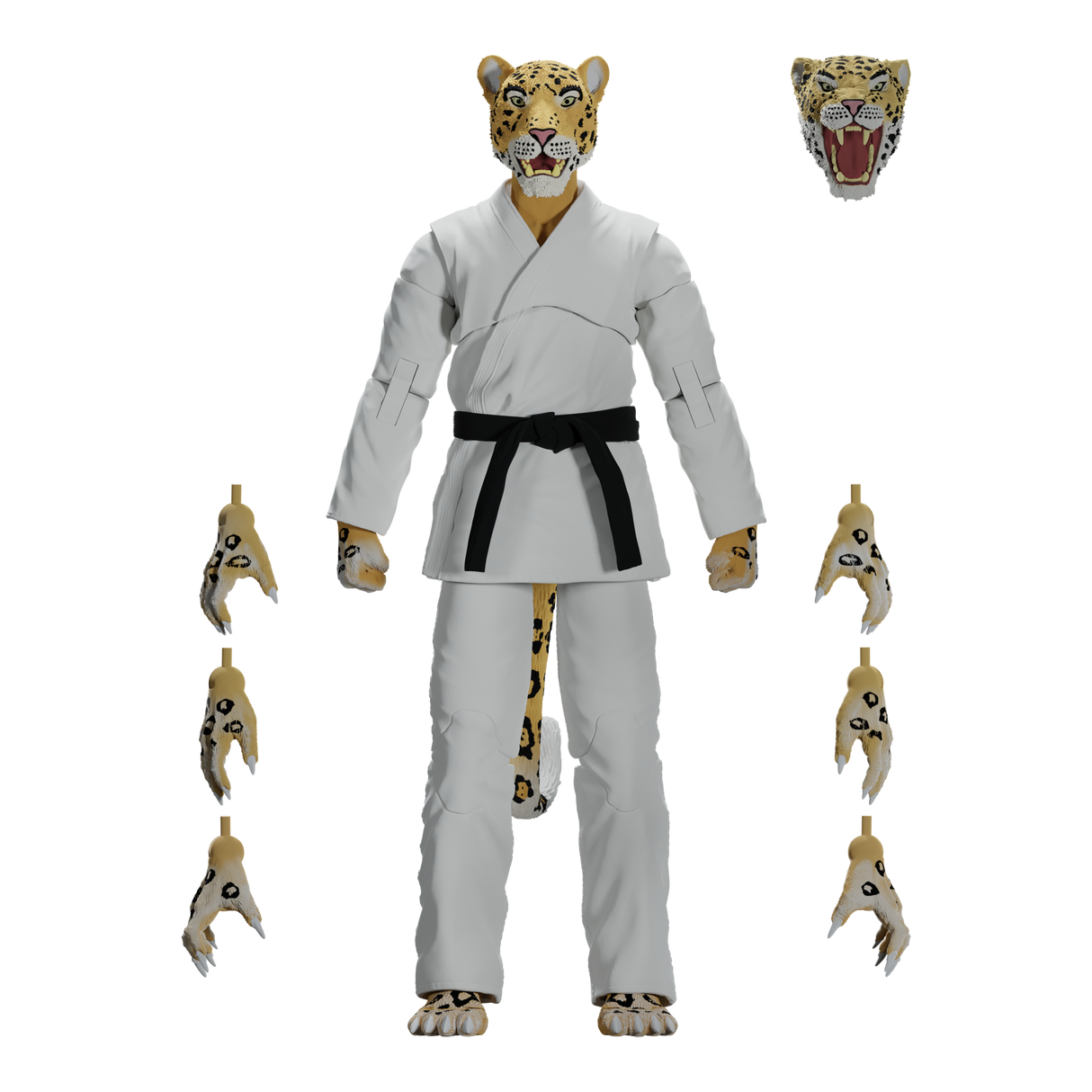 Zoo Jitsu Fighters Jairo the Jaguar Action Figure from Icon Heroes