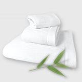 Bamboo 3 Piece Towel Set - White from BedVoyage
