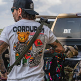Corduroy The Bear - Don't Take No Sh*t Men's T-shirt From Combat Iron Apparel