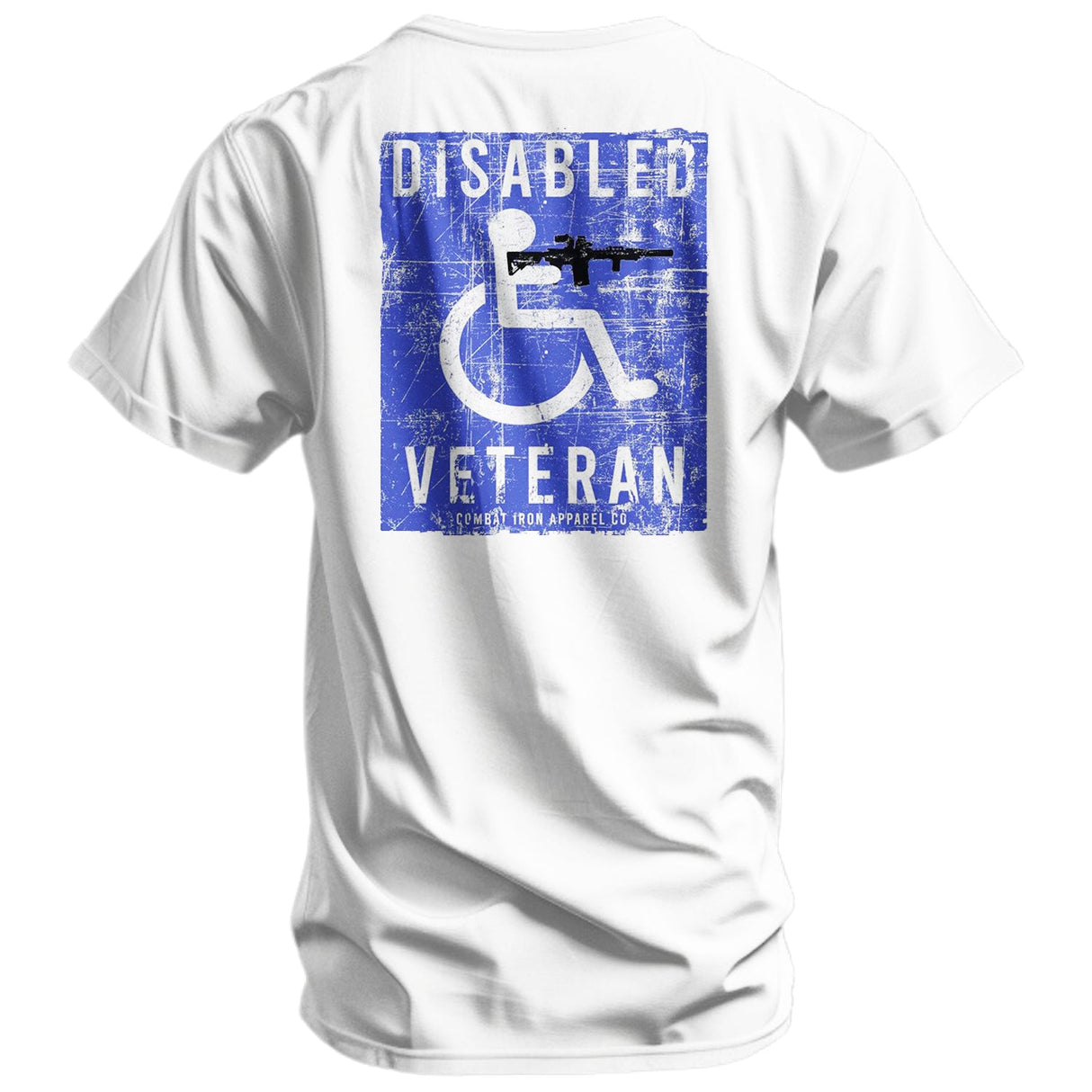 Disabled Veteran Handicap Men's T-Shirt From Combat Iron Apparel