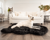 PupRug by Paw.com™  Faux Fur Orthopedic Dog Bed - Curve Midnight Black from Paw.com