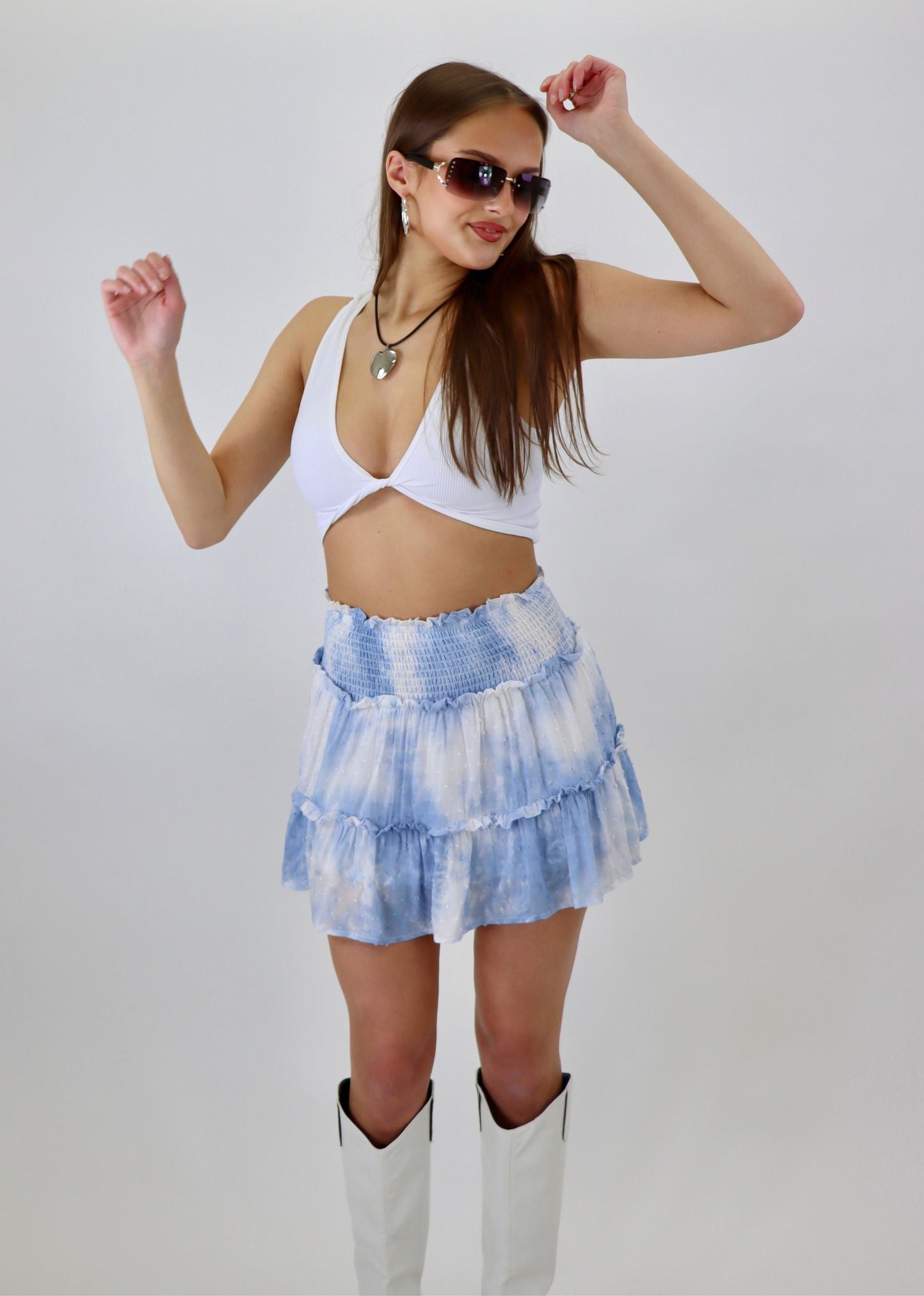 Staring At The Sun Skirt ★ Blue From Rock N Rags