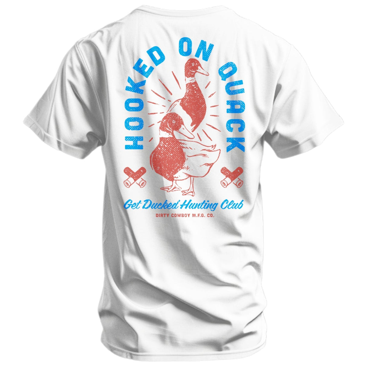 Hooked On Quack Hunter ' Get Ducked' Men's T-Shirt From Combat Iron Apparel