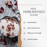 Pacific Northwest Mint infused artisan culinary sugar from Beach House Teas