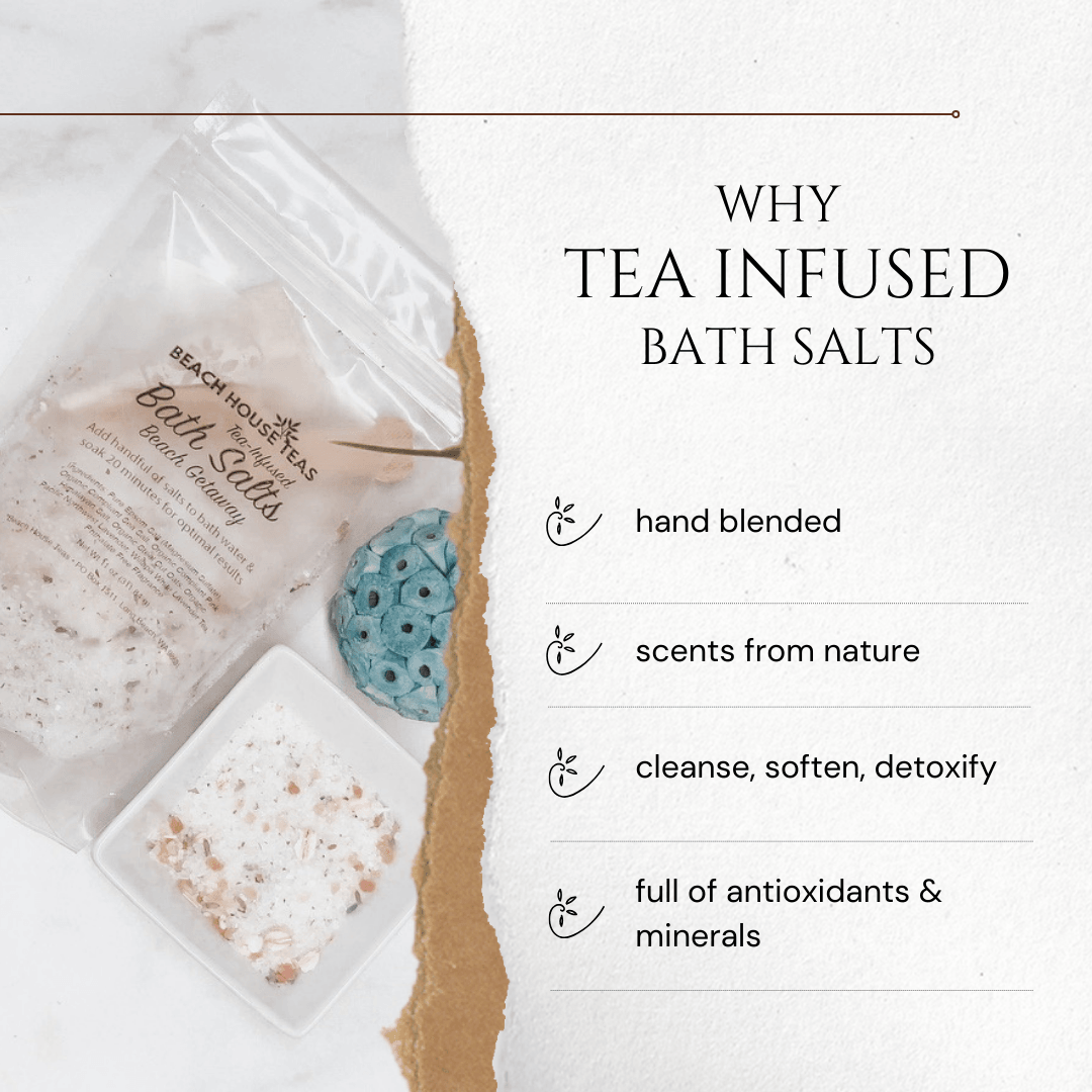Pacific Petrichor Tea-Infused Bath Salts from Beach House Teas
