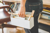 Pen + Desk Organizer - Two Sizes - Steel + Wood from Yamazaki Home