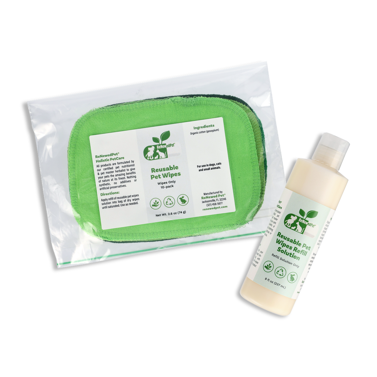 4-ALL PETS REUSABLE PET WIPES from ReNewedPet
