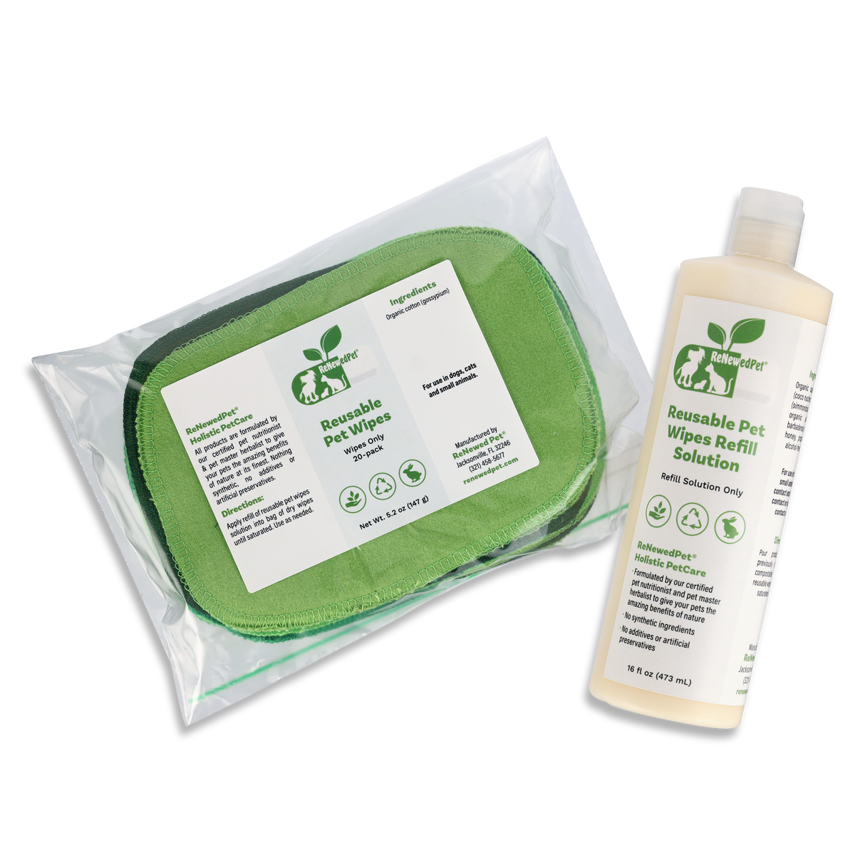 4-ALL PETS REUSABLE PET WIPES from ReNewedPet